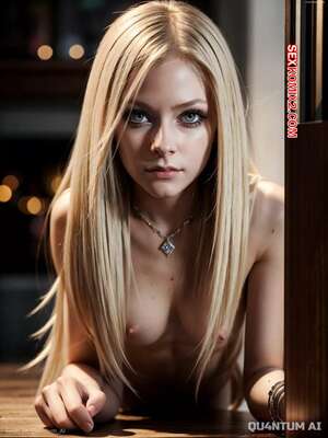 Порно комикс Avril Lavigne. Lingerie Sportswear. QuantumAI
