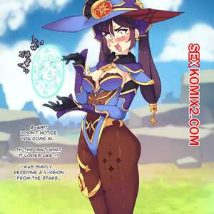 Порно комикс Genshin Impact. Mona. rtil