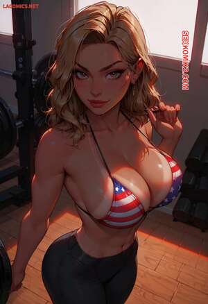 Порно комикс Linda Goes to the Gym. LowFireStudios